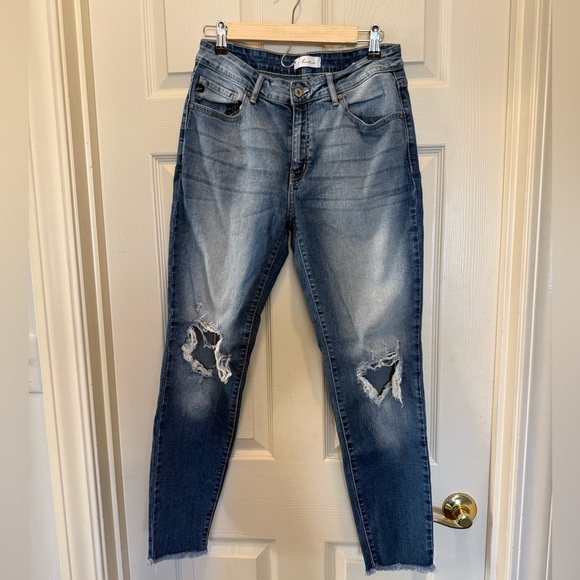 KanCan -Distressed Blue Jeans - Picture 1 of 5